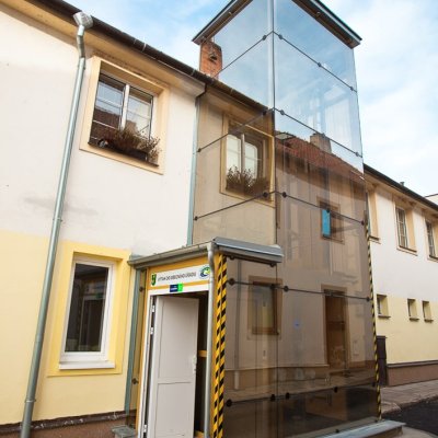 Panoramatický výtah v Rouchovanech na Třebíčsku