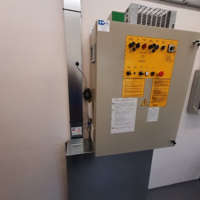 Osobní výtah Domov Na zámku Kyjovice - ovládací panel