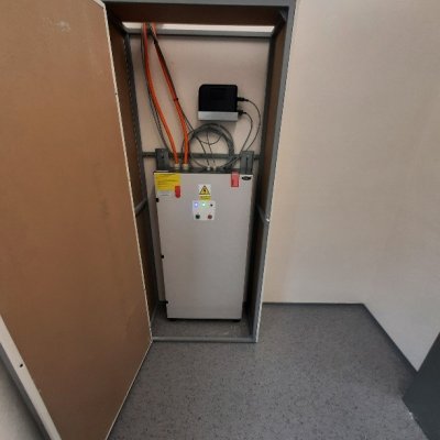 Osobní výtah Domov Na zámku Kyjovice - elektrozařízení